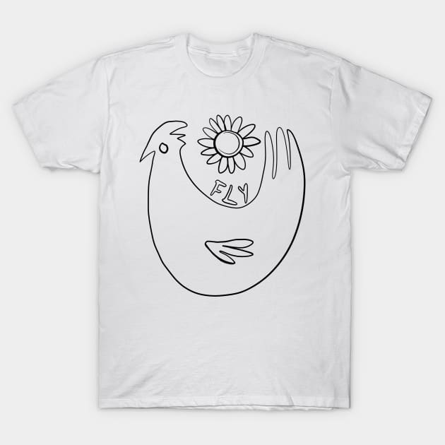 fly T-Shirt by Angel Rivas